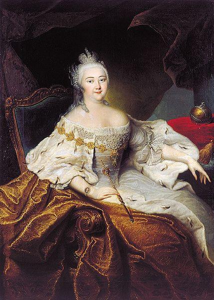 Christoph Nathe Portrait of Elizabeth of Russia Sweden oil painting art